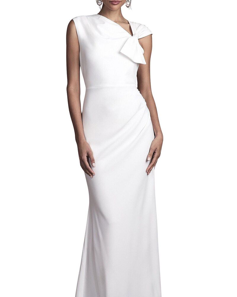 海岸地帯 レディース トップス 衣装 縮緬 Coast Bow Detail Crepe Wedding Dress Ivory 象牙色