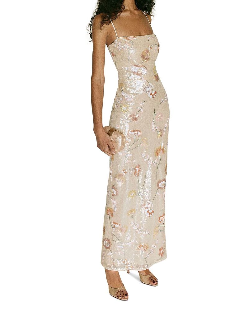 リフォーメーション レディース トップス 衣裳 Reformation Frankie Dress Ivory Sequin 象牙色