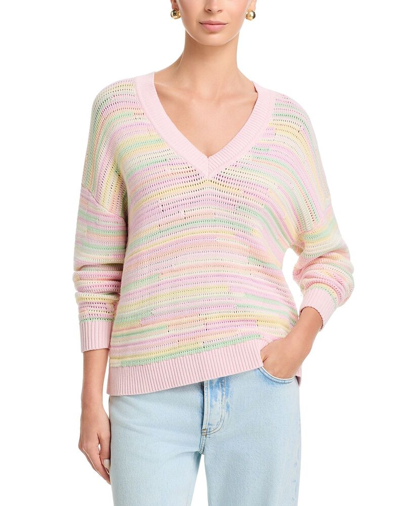 ラブスハックファンシー レディース アウター 編み物・プルオーバー Vのど首 LoveShackFancy Marlieanna V Neck Sweater Tropical Swirl