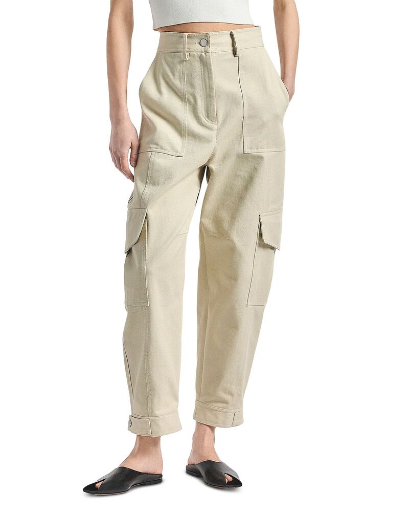 デレクラムテンクロスバイ レディース ボトムス 心地好いズボン下 カーゴパンツ Derek Lam 10 Crosby Brooks Cargo Pants Oyster Gray 薄墨色