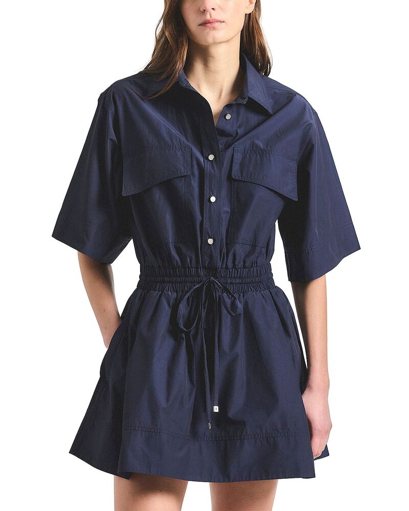 デレクラムテンクロスバイ レディース トップス 衣裳 Derek Lam 10 Crosby Sabrina Drawstring Dress Dark Navy 米国海軍