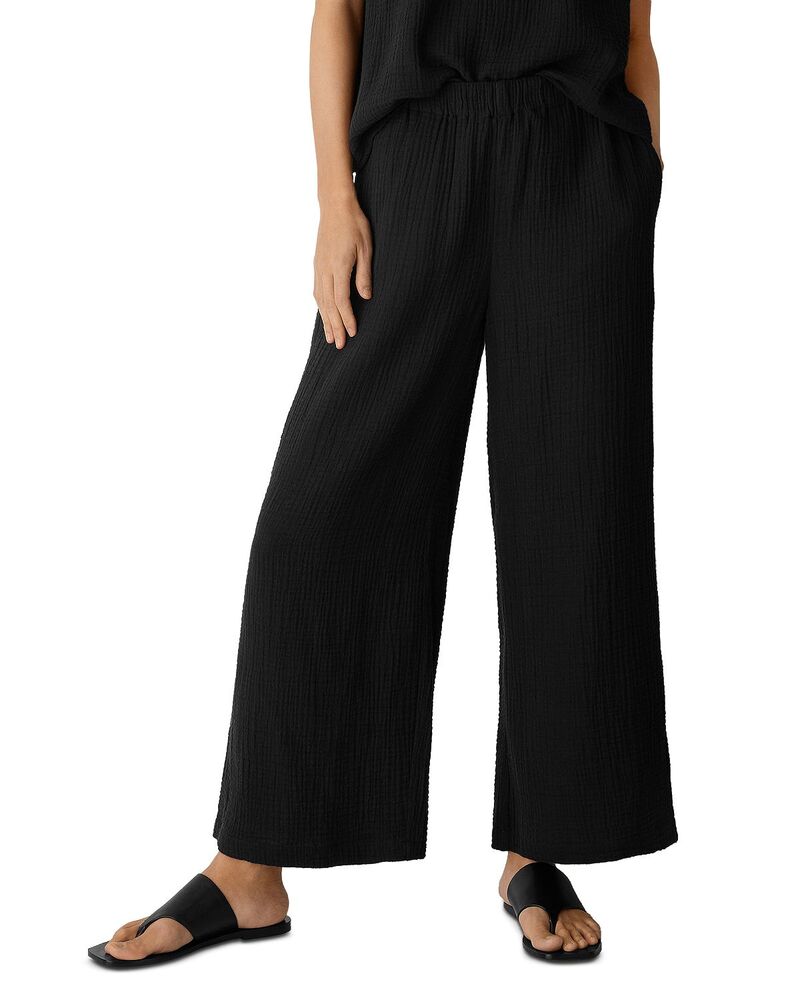 エイリーンフィッシャー レディース ボトムス 心地好いズボン下 アンクル Eileen Fisher Ankle Pants Black 黒いこと