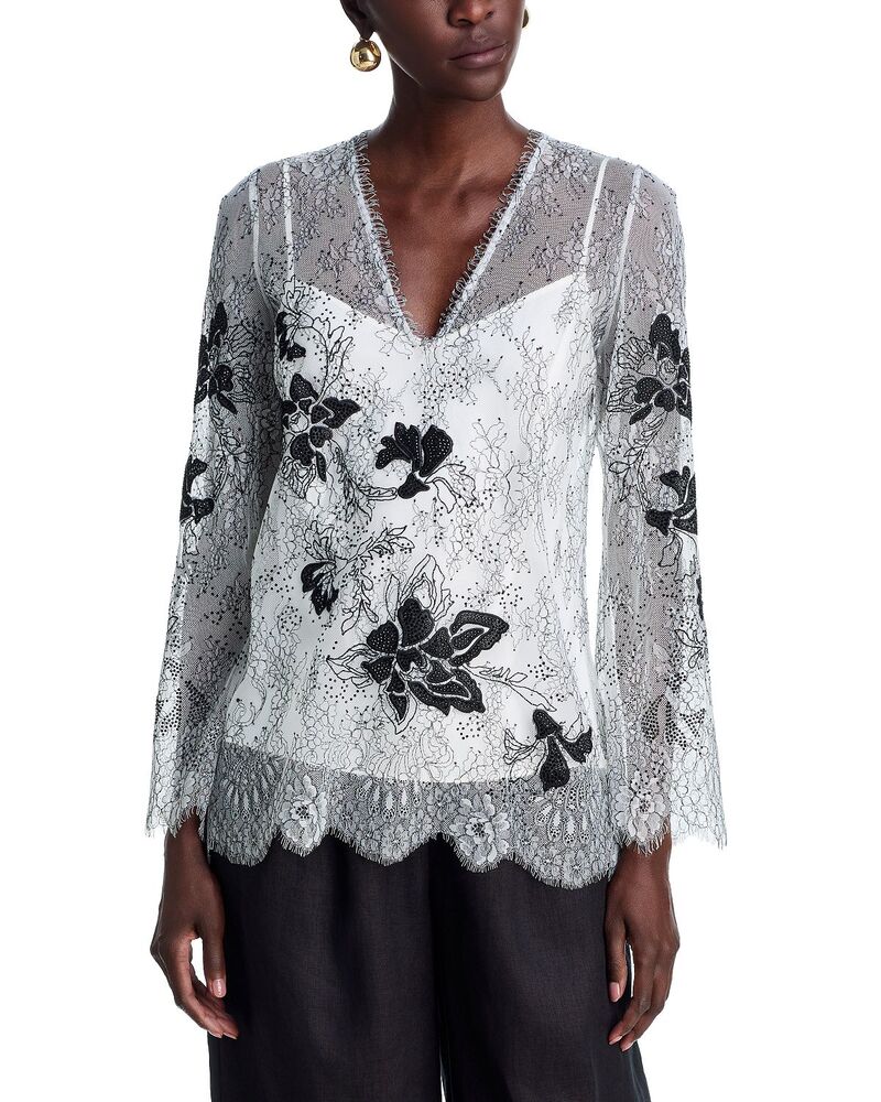 コビーハルペリン レディース トップス ティーシャツ トップ Kobi Halperin Devyn Blouse White/Black 白いこと