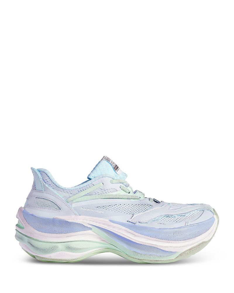 バレンシアガ レディース シューズ スニーカー Balenciaga Women\u0027s Jet Sneakers Light Blue/Lilac/Lime 青碧