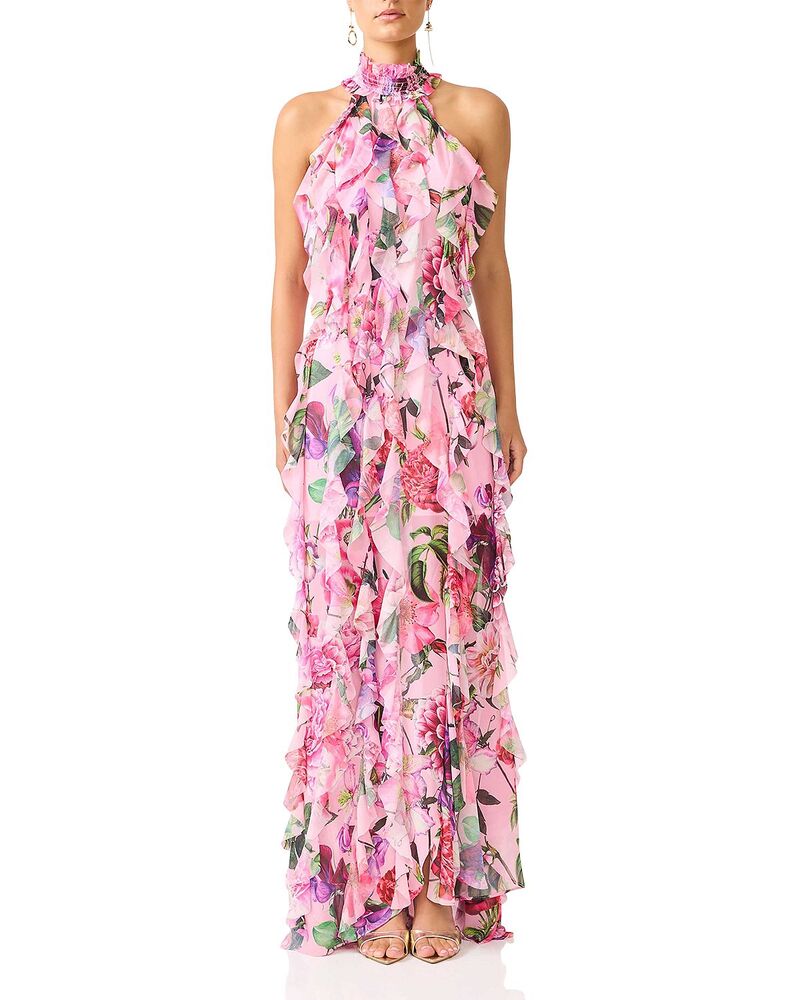 エリアット レディース トップス 衣裳 ホルター Elliatt Solene Halter Gown Pink Floral サクラ色