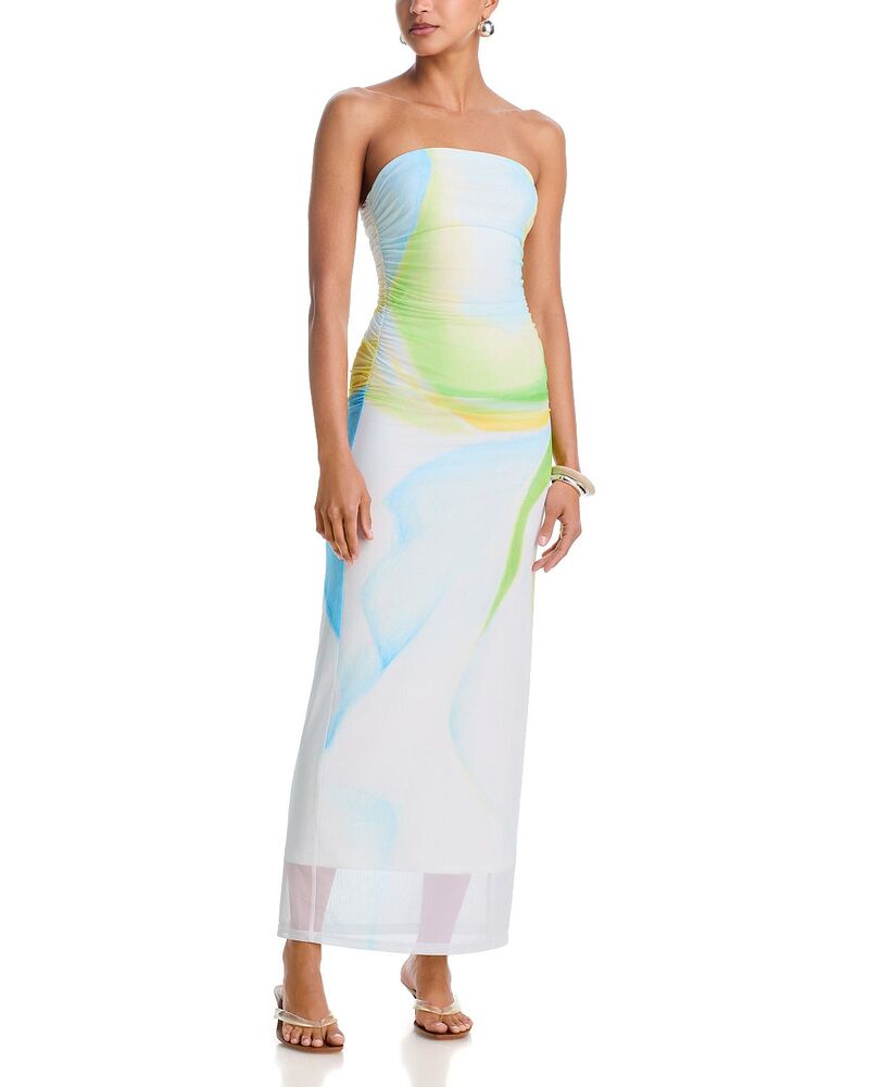 シグニフィキャント・アザー レディース トップス ワンピーストラップレス Significant Other Sura Strapless Dresseaglass Print