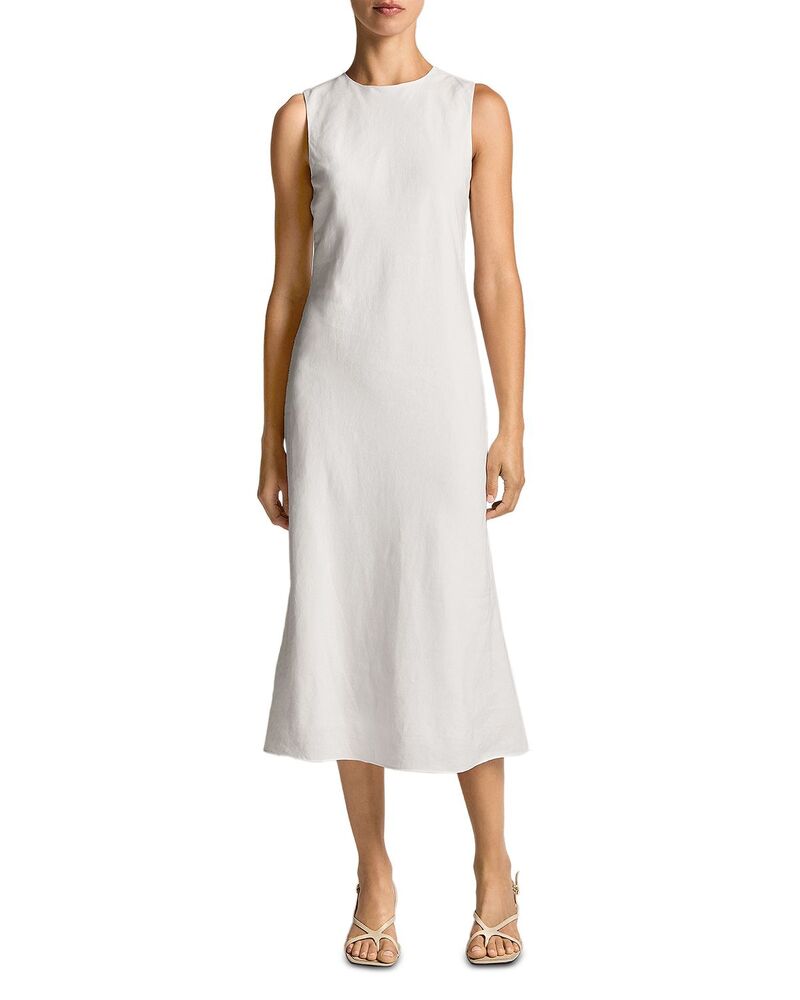 ヴィンス レディース トップス 衣装 MIDI ノースリーブ Vince Sleeveless Midi Dress Off White 象牙色