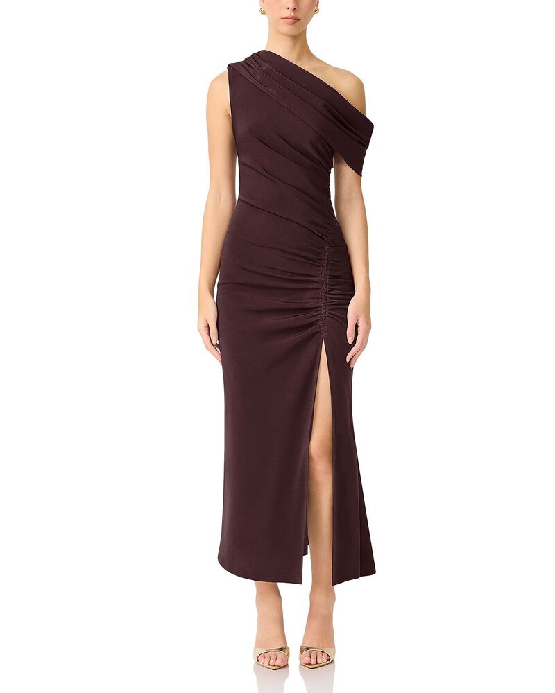 エリアット レディース トップス 衣裳 マキシ Elliatt Simone Shoulder Maxi Dress Chocolate Brown 赤銅色
