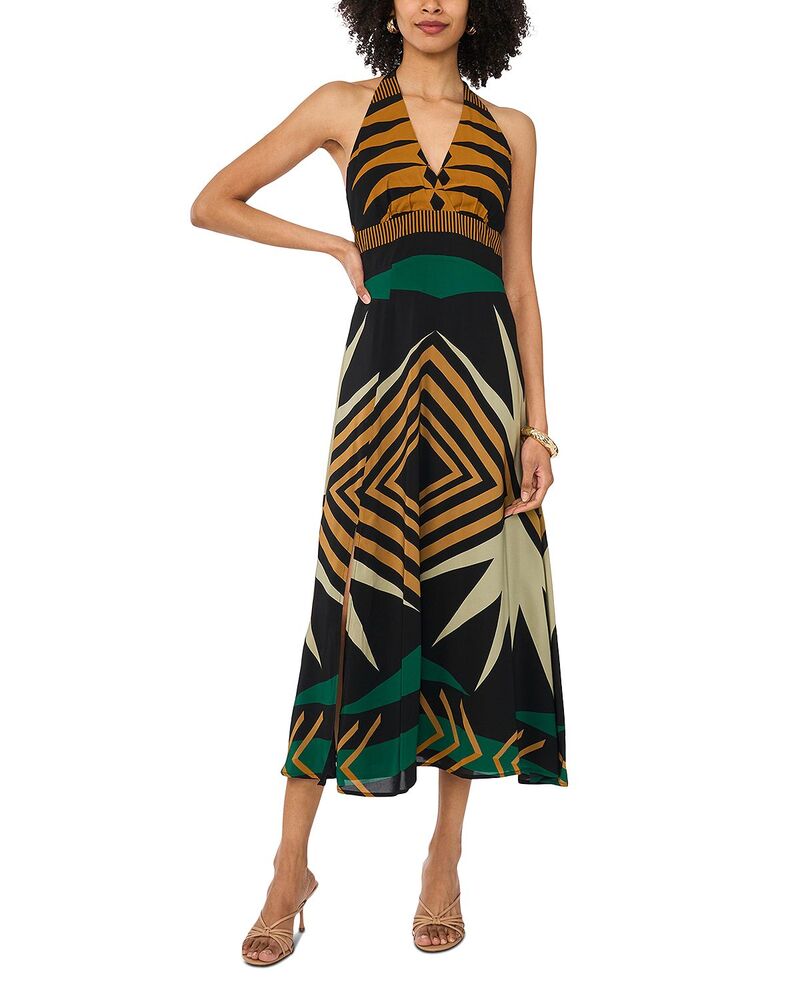 ヴィンスカムート レディース トップス 衣裳 Vのど首 マキシ VINCE CAMUTO Racerback V Neck Maxi Dress Rich Black 黒いこと