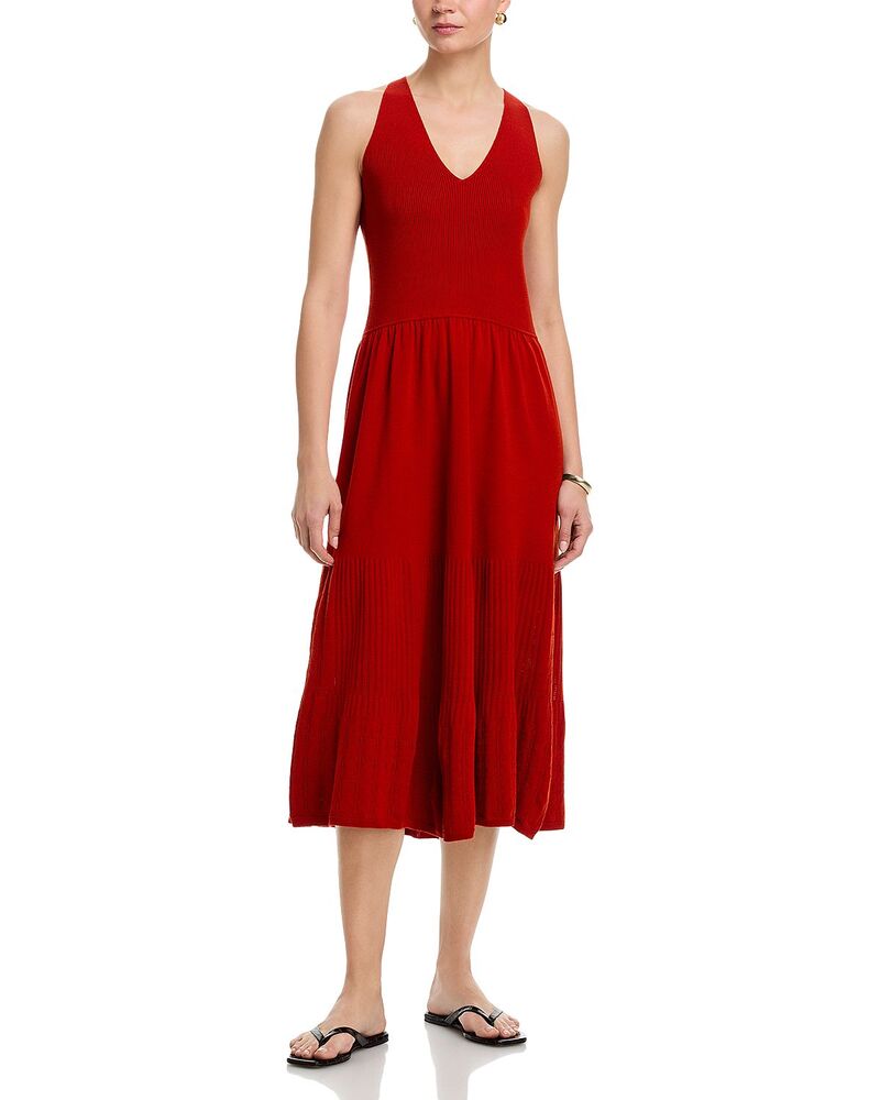 エリータハリ レディース アウター 編み物・プルオーバー Elie Tahari The Hazel Cami Sweater Dress Moroccan Red 赤いこと