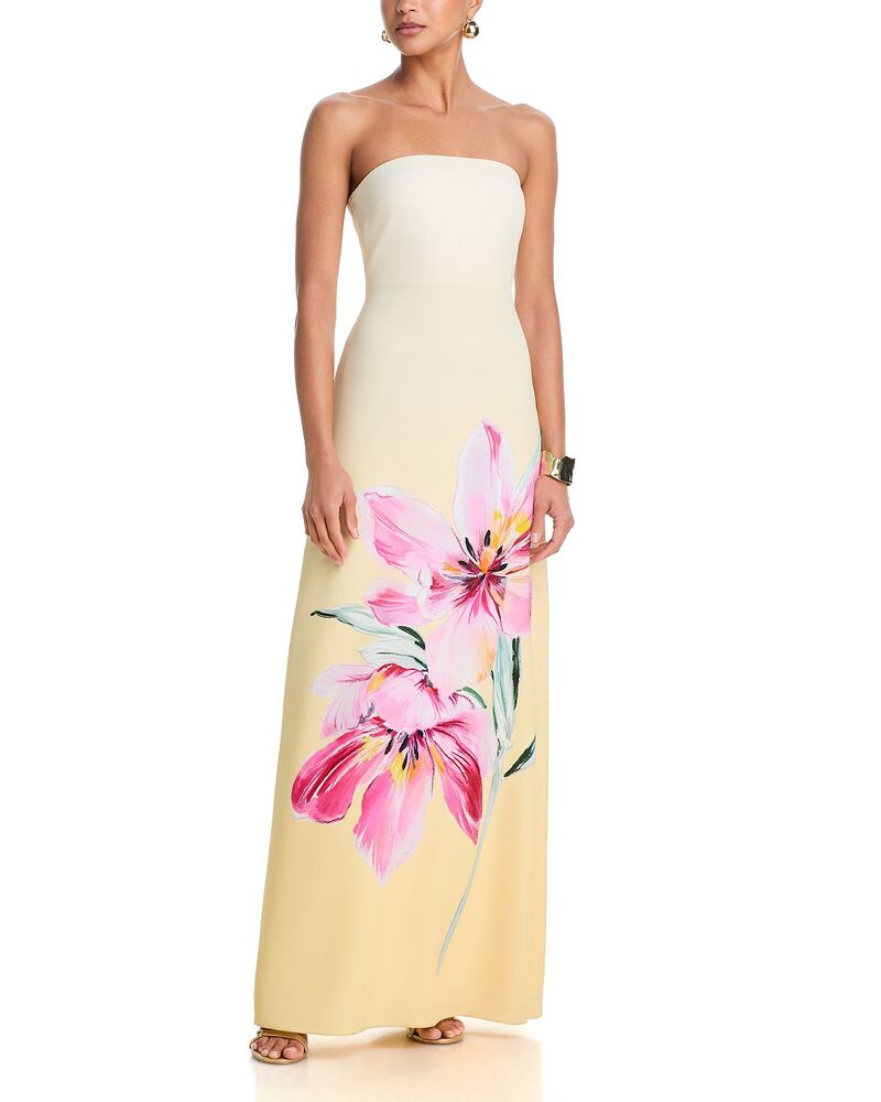 ミリー レディース トップス ワンピーストラップレス MILLY Vera Strapless Dress Pale Yellow 黄色