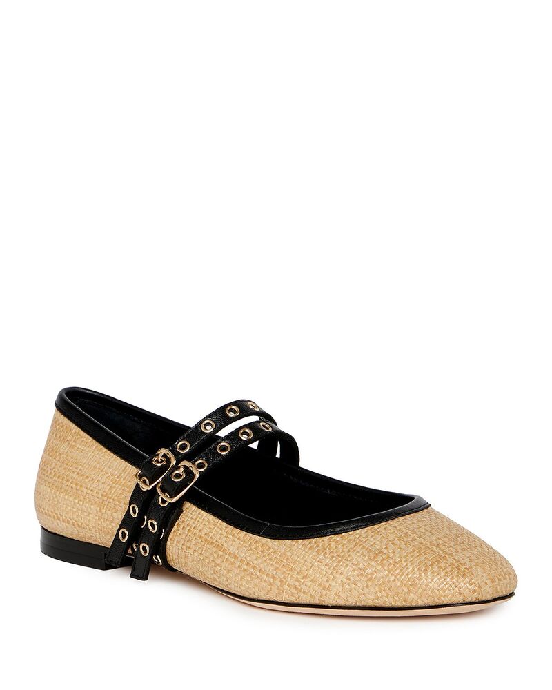 ページ レディース シューズ パンプス PAIGE Women\u0027s Jackson Buckled Flats Natural