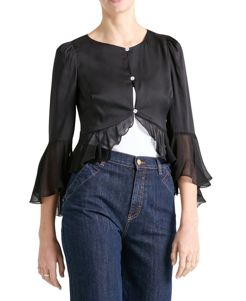 テンパリーロンドン レディース アウター 上衣・上衣 Temperley London Women\u0027s Leilani Jacket Black 黒いこと