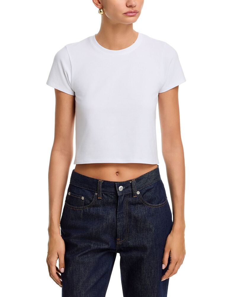 アンソニー・トーマス・メリロー レディース トップス ティーシャツ 非同期転送モード Baby Tee White 白いこと