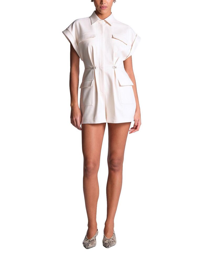 ビーシービージーマックスアズリア レディース トップス 飛び降りる背広 ロンパース BCBGMAXAZRIA Heidi Romper Gardenia