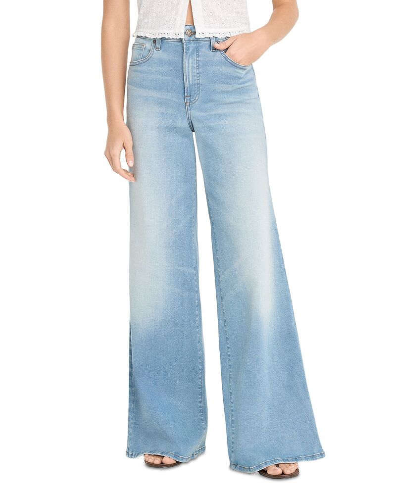 好ましいアメリカン レディース ボトムス ジーンズズボン下 デニム Good American Good Waist High Rise Palazzo Jeans indigo417 Indigo417