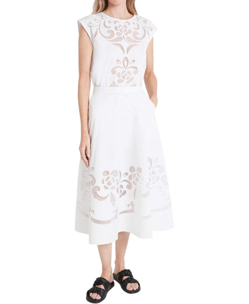 テンパリーロンドン レディース 下つ方スコート Temperley London Women\u0027s Nelle Skirt White 白いこと