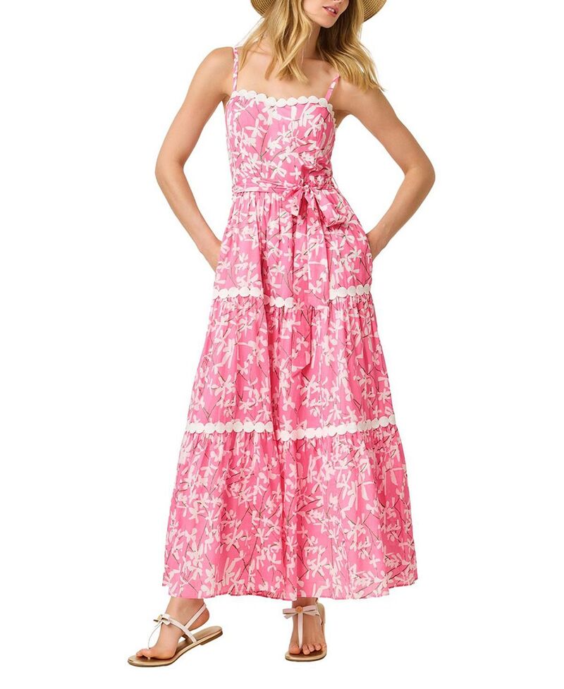 リリーピュリッツァー レディース トップス 衣裳 マキシ Lilly Pulitzer Laney Maxi Dress Confetti Pink Liza さくら色