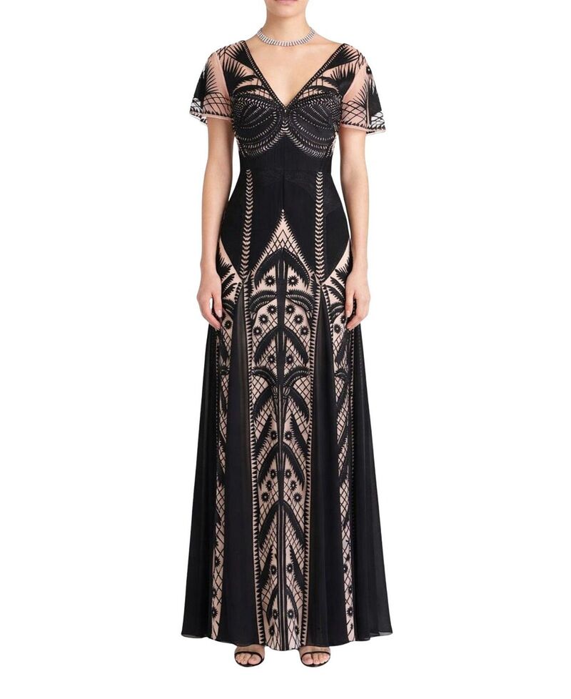 テンパリーロンドン レディース トップス 衣裳 Temperley London Women\u0027s Giselle Gown Black Mix 黒いこと