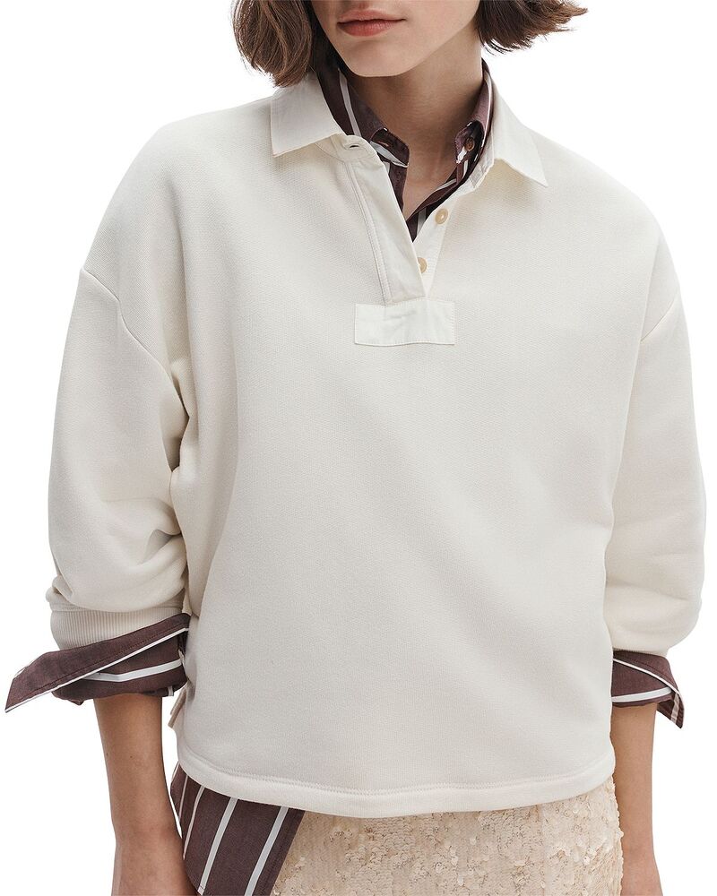 ラグアンドボーン レディース アウター パーカー・スウェット ヴィンテージ パイル シャツ rag & bone Vintage Terry Oversized Sweatshirt Sand サンド｜ReVida 店