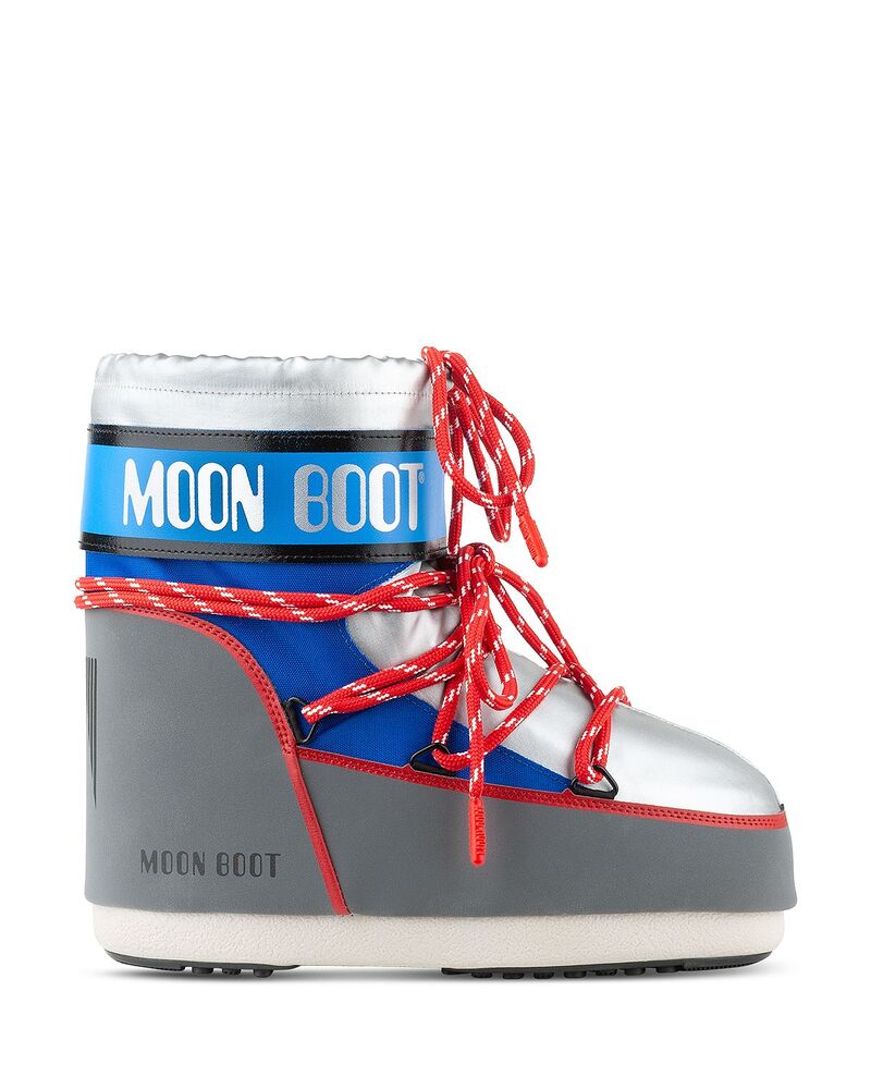 お月さまブーツ レディース シューズ ブーツ・レインブーツ Moon Boot Unisex MB Icon Low Space Racing Bootsilver/Blue 青碧