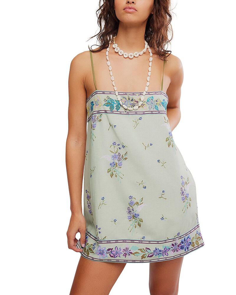 フリーピープル レディース トップス 衣装 ミニ Free People Bali Take Me With You Mini Dress Mint Combo ペパーミント
