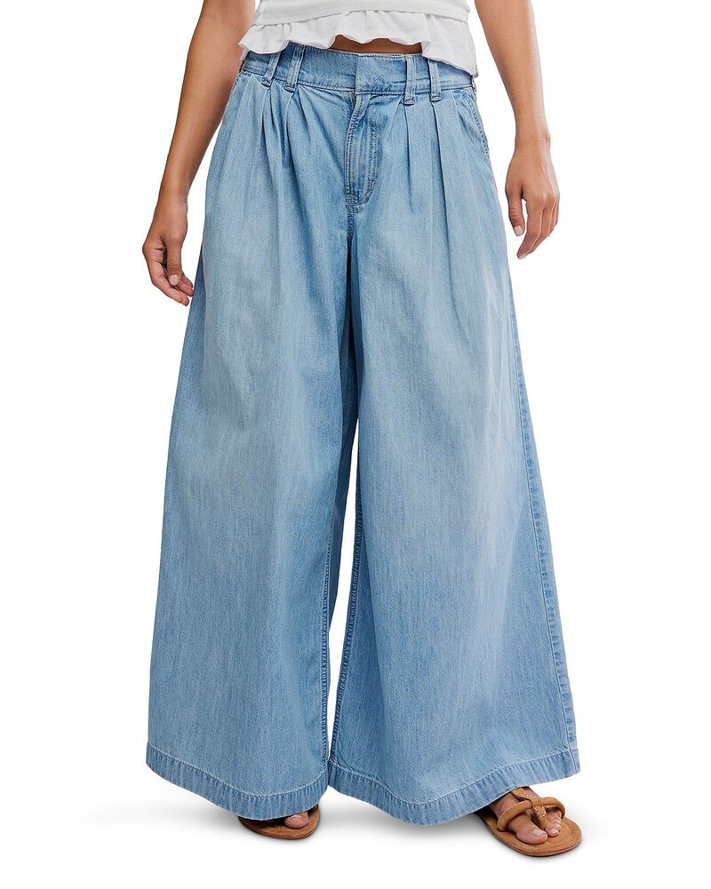 フリーピープル レディース ボトムス ジーンズズボン下 ワイドレッグ デニム Free People Scout High Rise Wide Leg Jeans インチ California