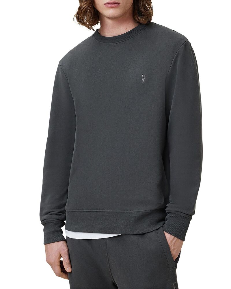 オールセインツ メンズ アウター パーカー・スウェット レギュラーフィット シャツ ALLSAINTS Raven Regular Fit Sweatshirt Carter Grey グレー｜ReVida 店 33,020円
