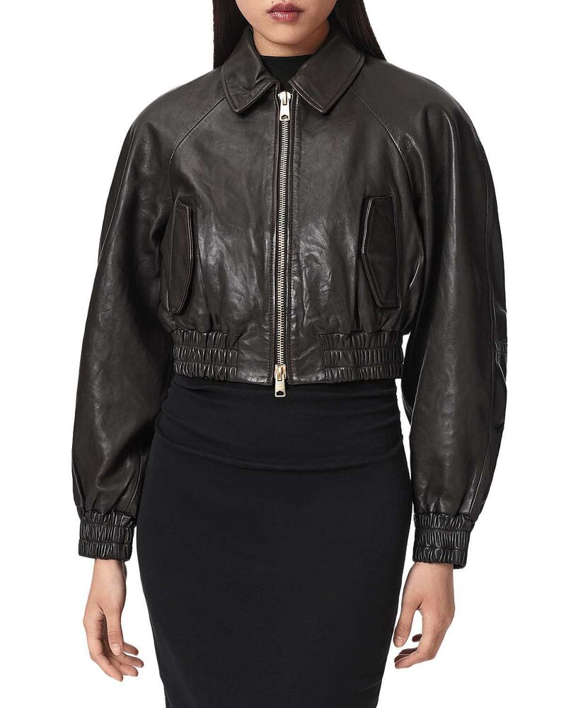 オールセインツ レディース アウター 上衣・上衣 ALLSAINTS Anouk Bomber Jacket Bitter Brown 赤銅色