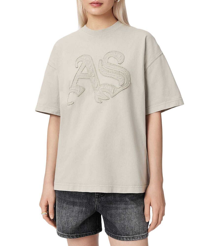 オールセインツ レディース トップス プルオーバー ALLSAINTS Insignia Etta Tee Sea Green 緑であること
