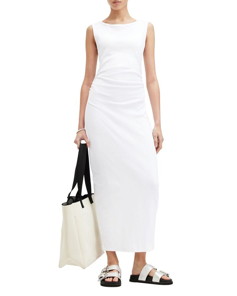 オールセインツ レディース トップス 衣装 ノースリーブ マキシ ALLSAINTS Katarina Sleeveless Maxi Dress Optic White 白いこと
