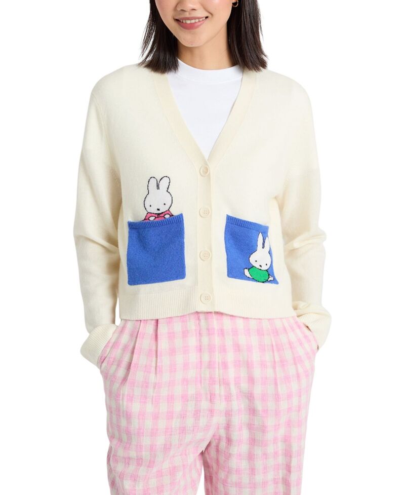 チンティアンドパーカー レディース アウター ジレー 羊毛 Chinti \u0026 Parker Women\u0027s Wool-Cashmere Miffy Pocket Play Cardigan Cream 皮膚軟化剤