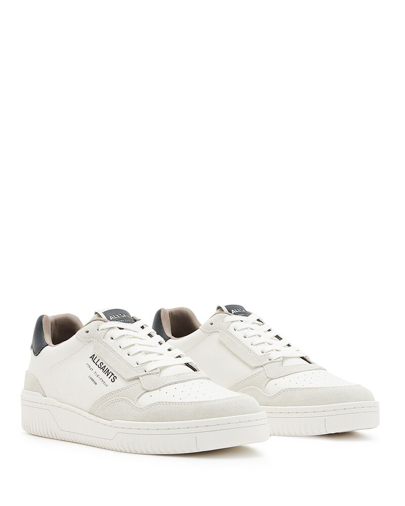 オールセインツ メンズ シューズ スニーカー スピード競技 ALLSAINTS Men\u0027s Regan Lace Up Low Top Sneakers Chalk White 白いこと