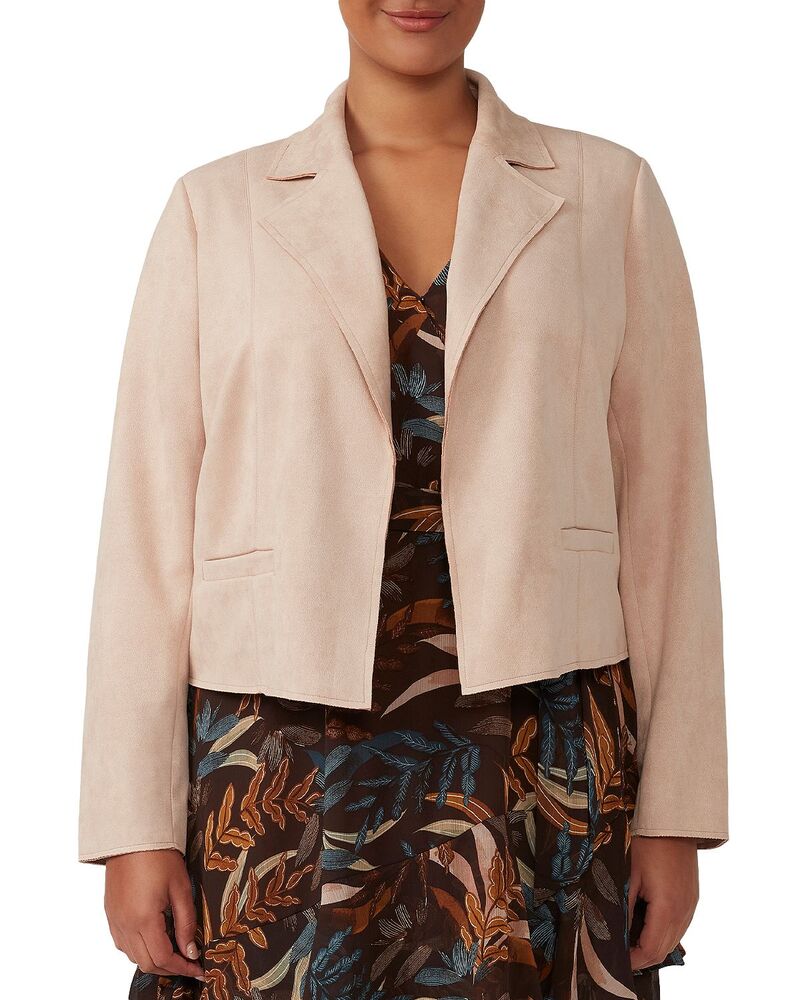 エステルつけ加える レディース アウター 上衣・上衣 スエードクロス Estelle Plus Rosabella Faux Suede Jacket Dusty Pink サクラ色