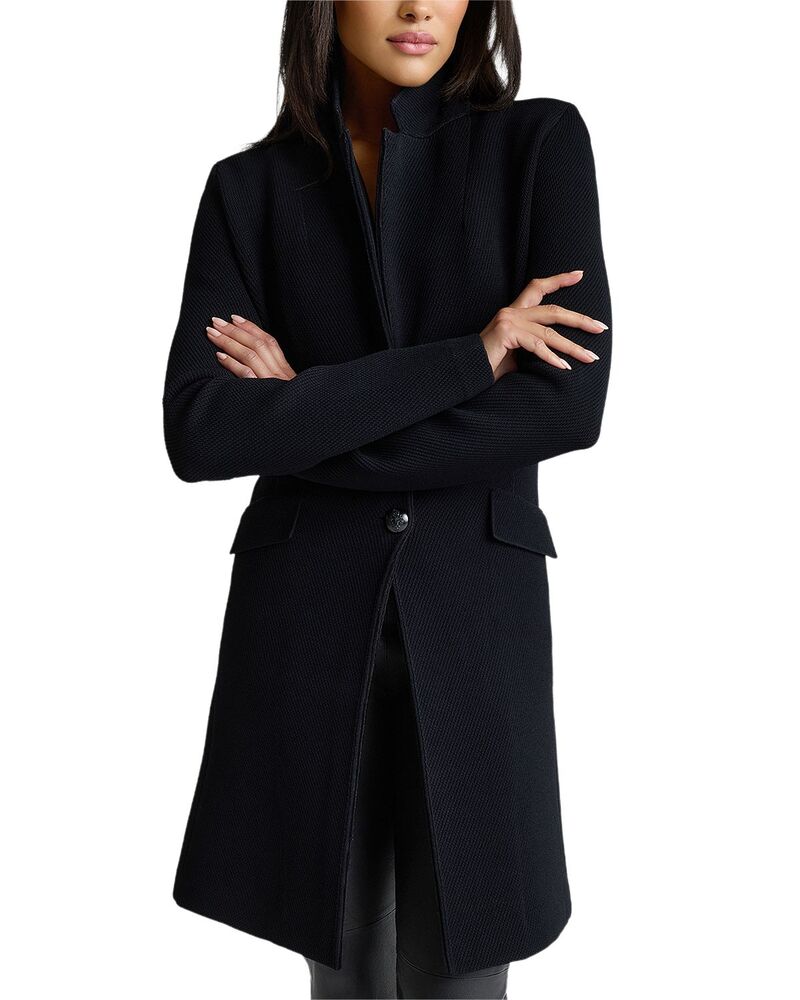 仙ジョン レディース トップス プルオーバー 編み物 St. John Kelly Fit Venezia Knitopper Black 黒いこと