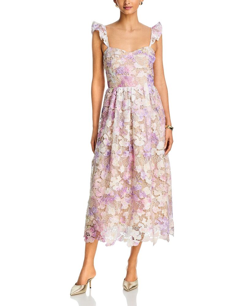 アクア レディース トップス 衣装 MIDI スピード競技 AQUA Lace Midi Dress - Exclusive Pastel Multi マルチ色合い