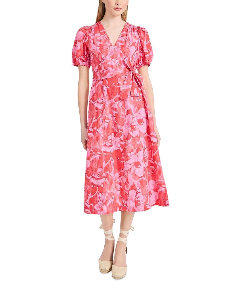 ドナモーガン レディース トップス 衣装 MIDI Donna Morgan Puff Sleeve Midi Dress Pink/Coral サクラ色