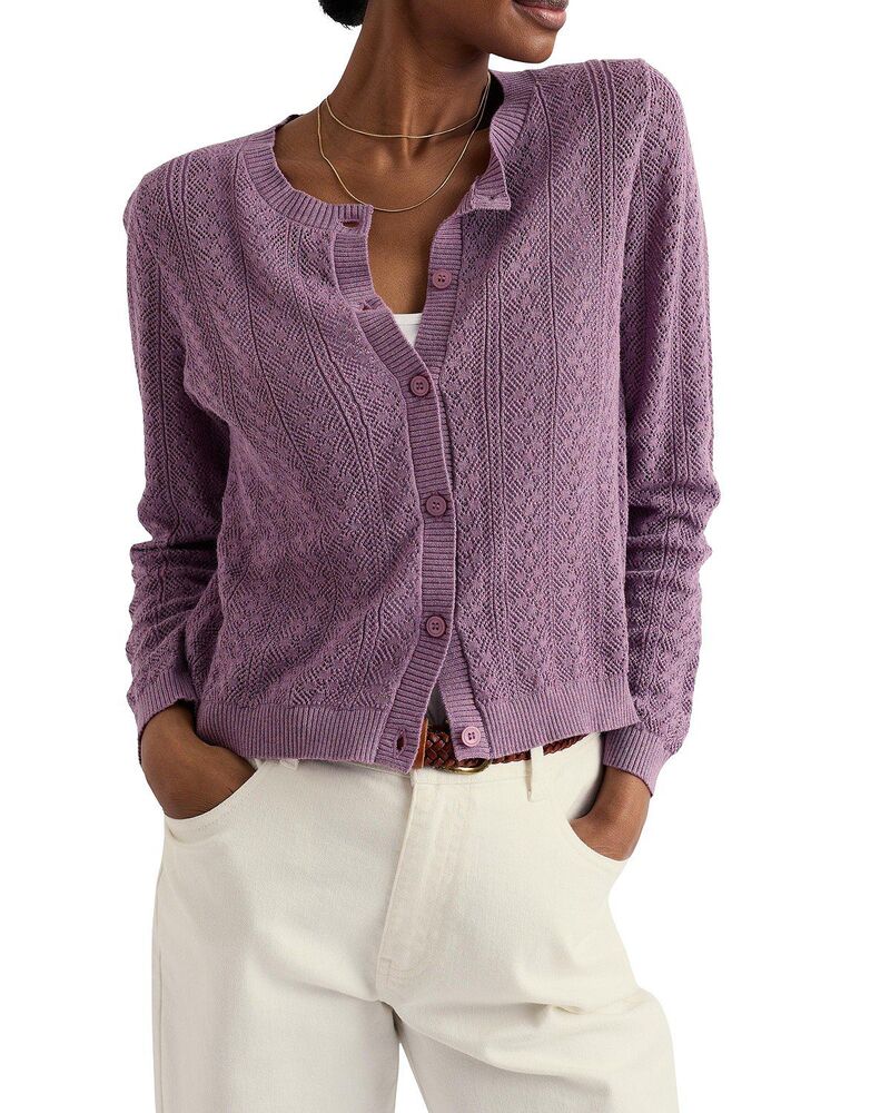 シーソルトコーンウォール レディース アウター ジレー Seasalt Cornwall Willowing Pointelle Cardigan Verbena
