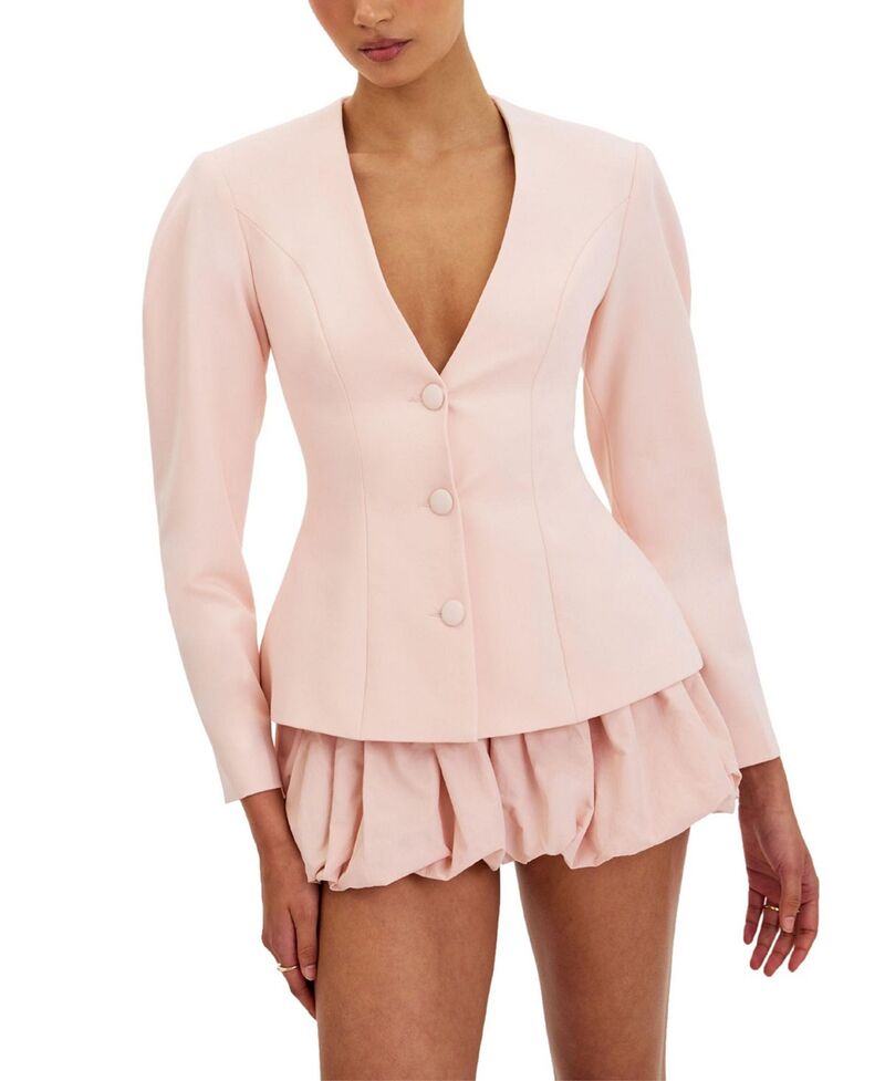 し損ない倶楽部 レディース アウター 上衣・上衣 スポーツジャケット Miss Circle Savannah Peplum Blazer Pink サクラ色