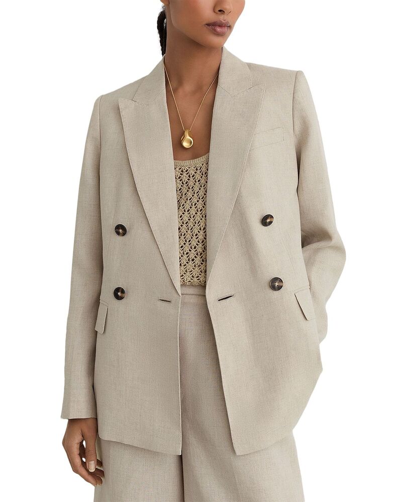 レイス レディース アウター 上衣・上衣 プチ スポーツジャケット リネン REISS Petites Kit Linen Blazer Neutral