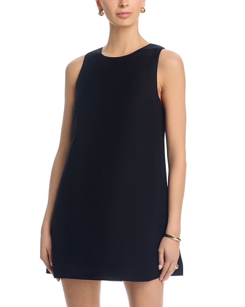 フレンチコネクション レディース トップス 衣装 ミニ ノースリーブ リネン FRENCH CONNECTION Cooper Linen Sleeveless Mini Dress Black 黒いこと