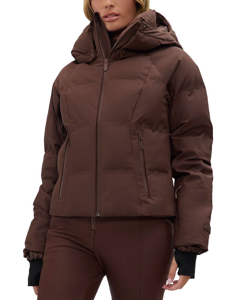ハーフデイズ レディース アウター 厚地の外套 Halfdays Georgie Puffer Coat Spiked Cocoa チョコレート