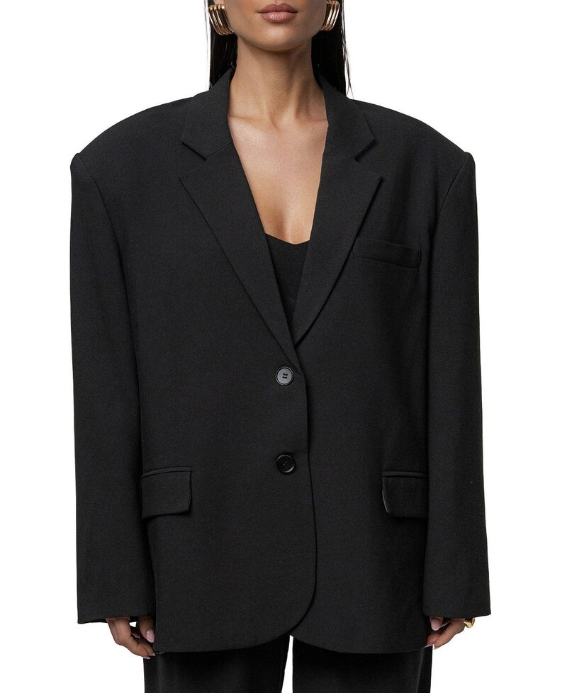 ジェイラックスレーベル レディース アウター 上衣・上衣 スポーツジャケット JLUXLABEL Core Standard Blazer Black 黒いこと