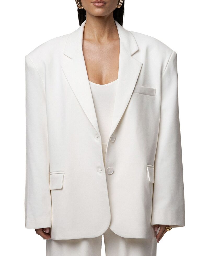 ジェイラックスレーベル レディース アウター 上衣・上衣 スポーツジャケット JLUXLABEL Core Standard Blazer Ivory 象牙色