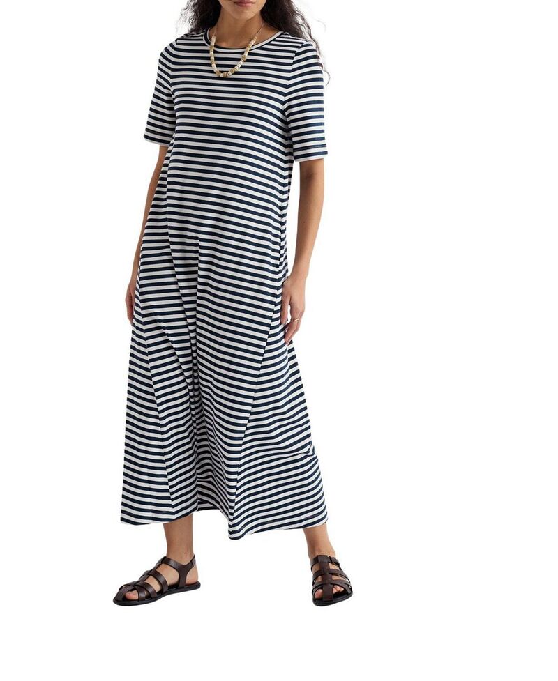 シーソルトコーンウォール レディース トップス プルオーバー Seasalt Cornwall Iveyarn Dyed T-Shirt Dress Mini Cornish Maritime Chalk 車輪止め