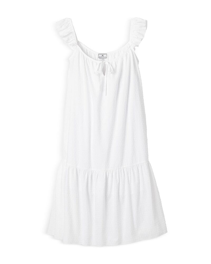 プティットプリュム レディース アンダーお召しもの ナイト爵お召しもの Petite Plume Celeste Swiss Dot Nightgown White 白いこと