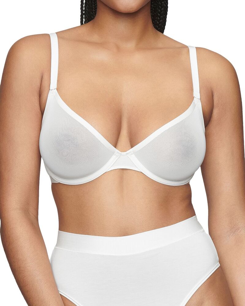 クープ レディース アンダーウェア ブラジャー メッシュ CUUP The Plunge Mesh Bra Salt｜ReVida 店