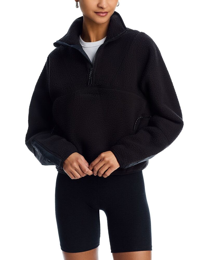 ハーフデイズ レディース アウター パーカー・スウェット シャツ フリース Halfdays Pieper Fleece Sweatshirt Black ブラック｜ReVida 店