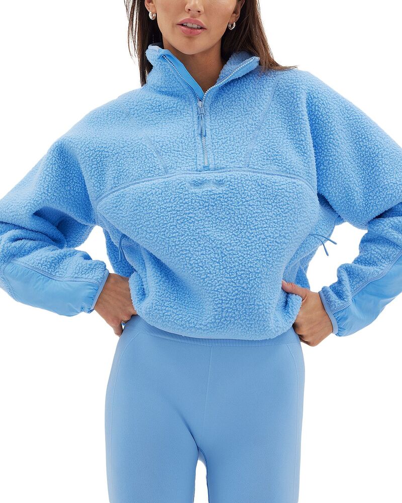 ハーフデイズ レディース アウター パーカー・スウェット プルオーバー フリース Halfdays Pieper Fleece Sweatshirt Forget Me Not