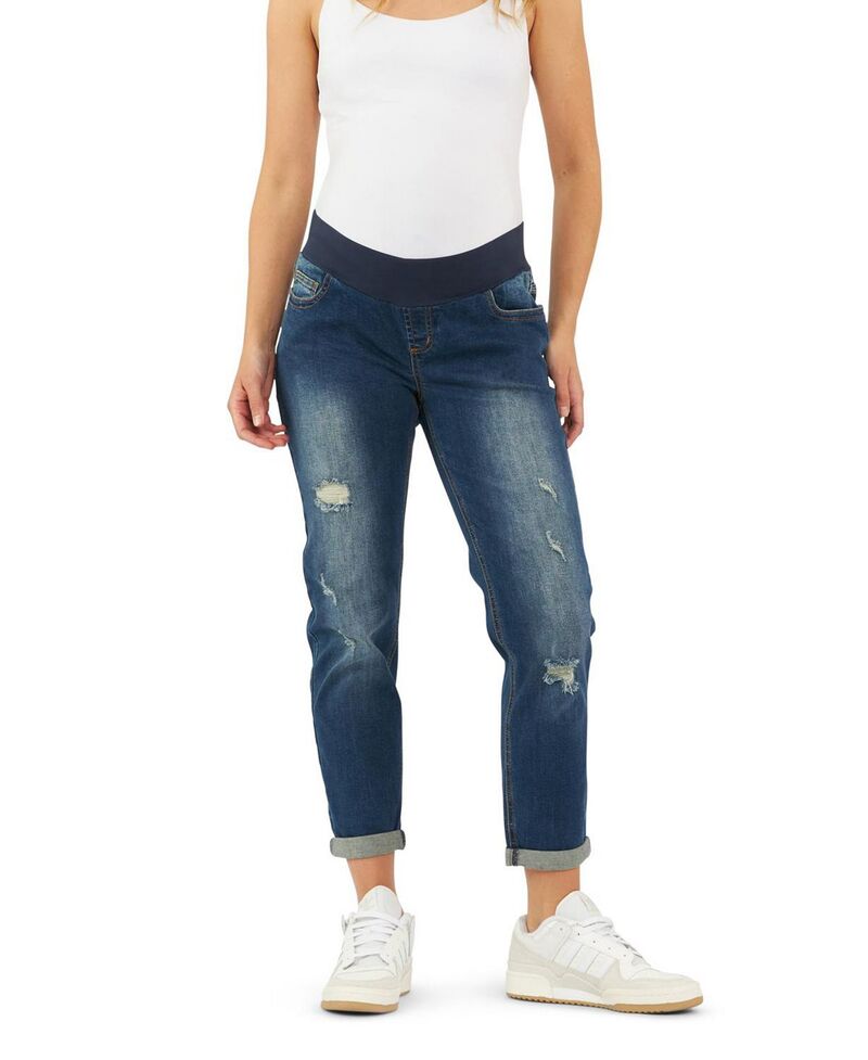 ライプマタニティ レディース ボトムス デニムパンツ Ripe Maternity Baxter Boyfriend Jean indigo Fade Indigo Fade インディゴ|ReVida 店